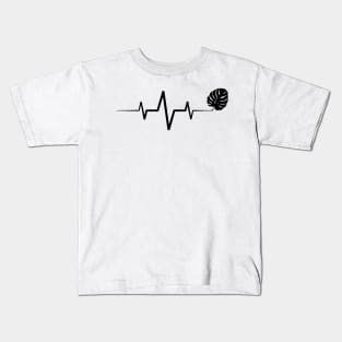 Plant Heartbeat- Monstera Kids T-Shirt